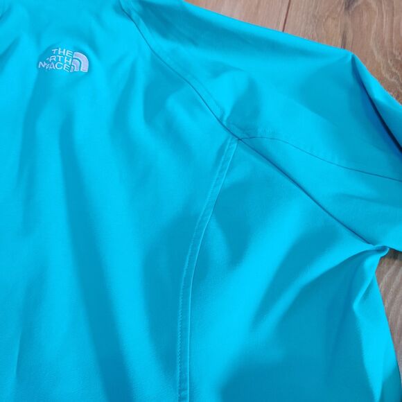 Women’s The North Face Teal Blue Green Apex 1/4 Zip Pullover Jacket Size Large - Picture 10 of 16